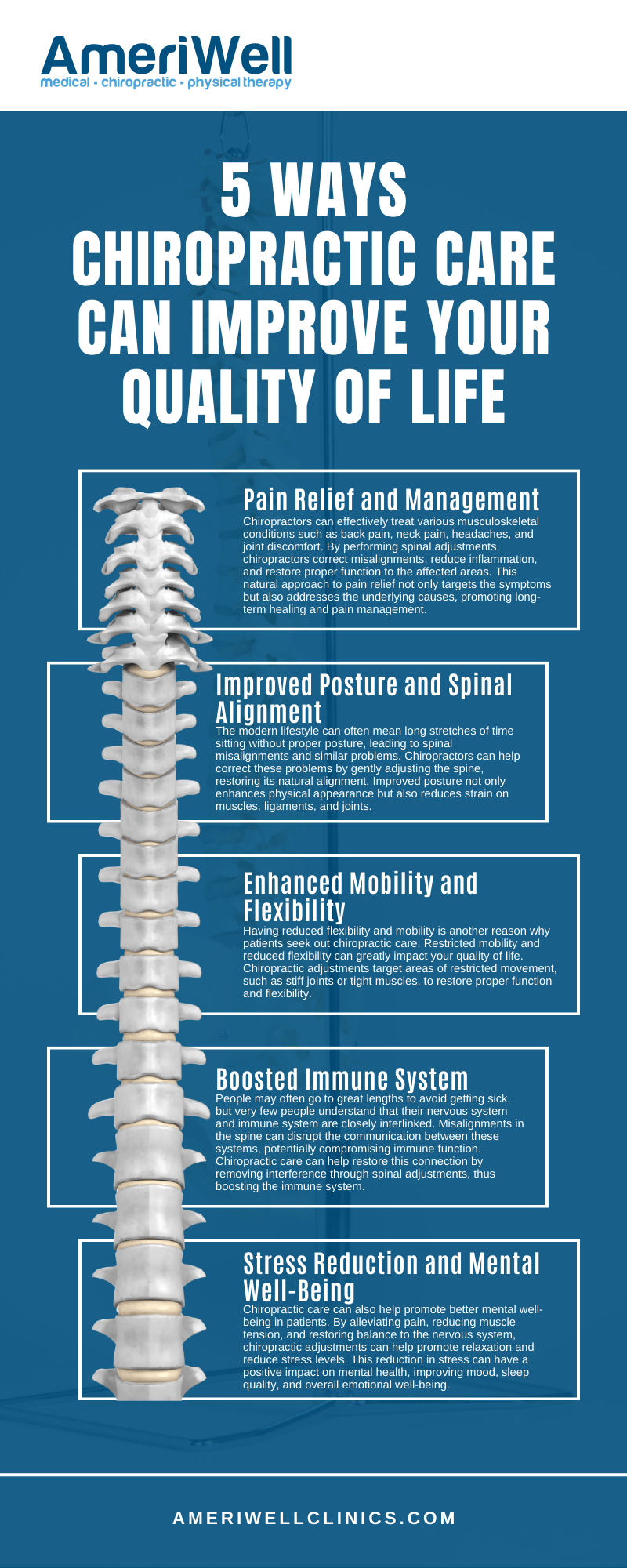 5 Ways Chiropractic Care Can Improve Your Quality of Life Infographic